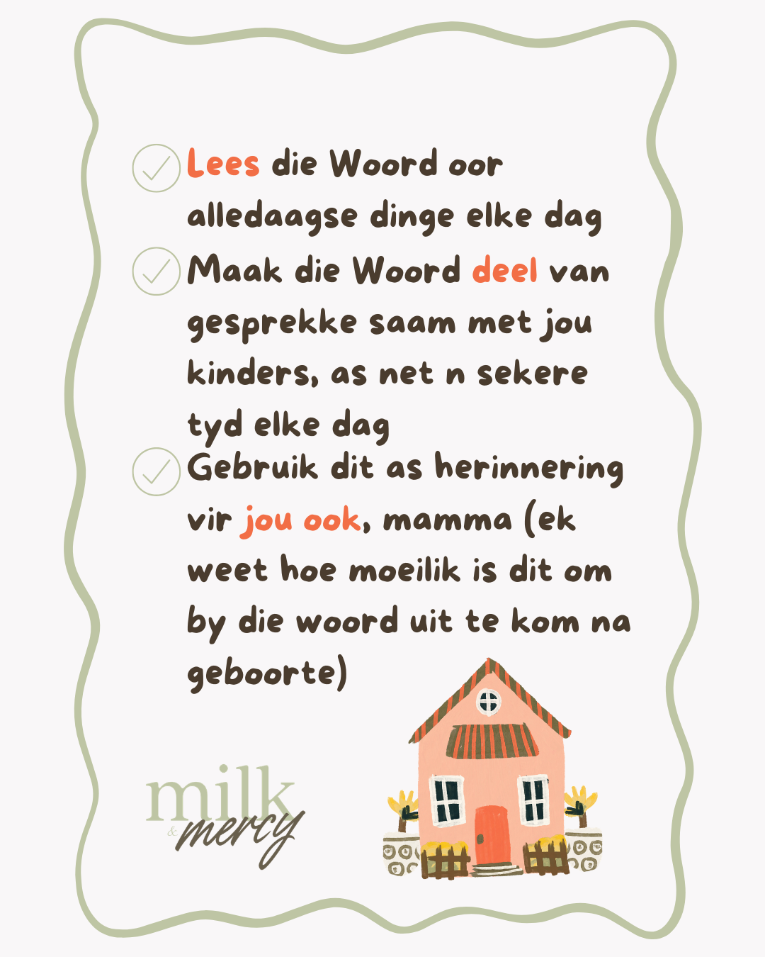 Waarheid vir jou huis - PRINTABLE (AFRIKAANS)