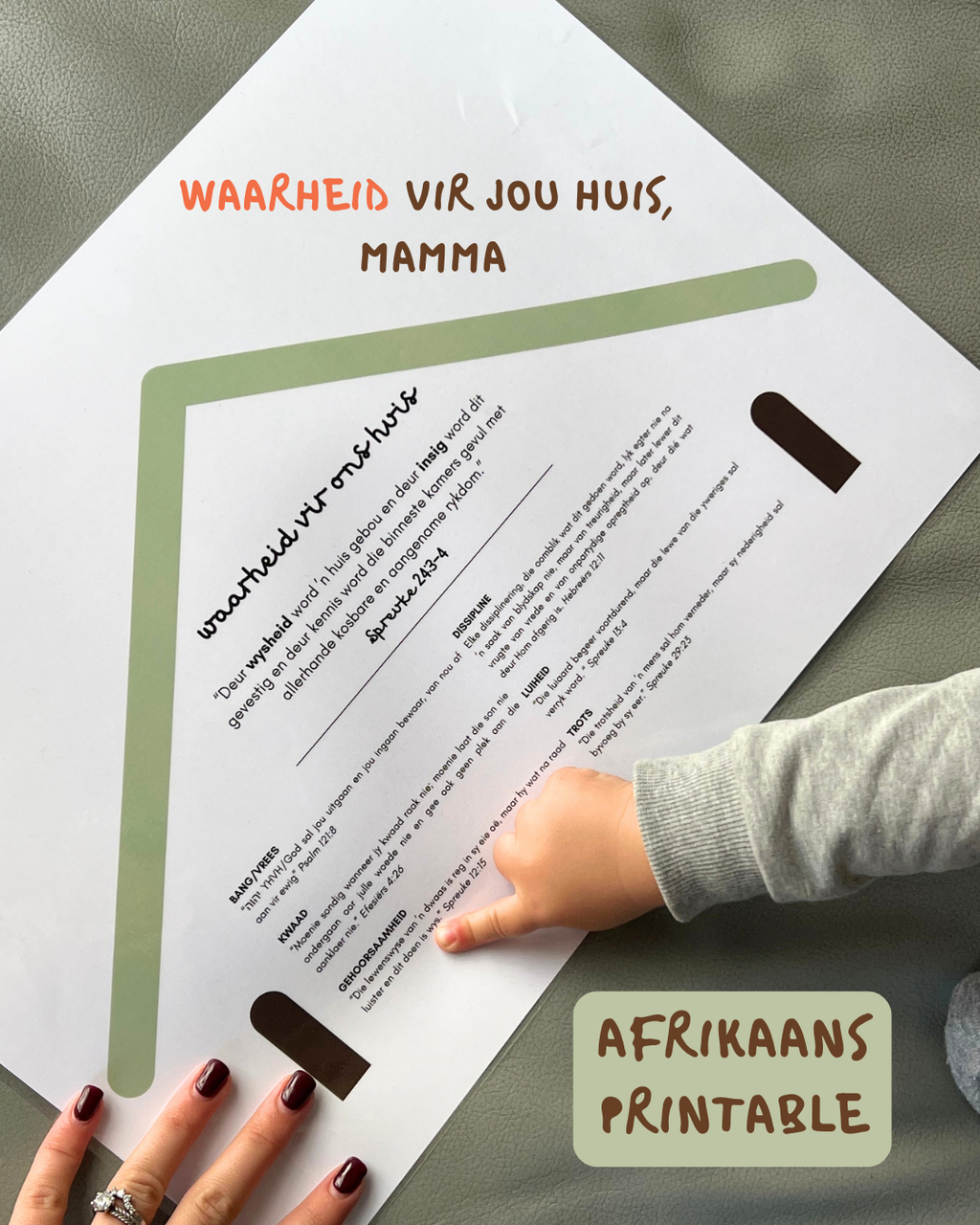 Waarheid vir jou huis - PRINTABLE (AFRIKAANS)