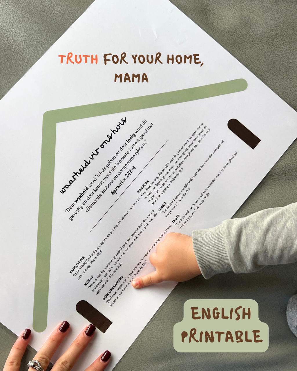 Truth for your home - PRINTABLE (ENGLISH)